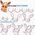 how to draw flareon step by step easy