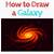 how to draw galaxy step by step