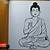 how to draw gautam buddha easy