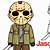 how to draw jason voorhees step by step