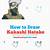 how to draw kakashi step by step
