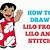 how to draw lilo step by step