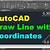 how to draw line with coordinates in autocad