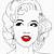 how to draw marilyn monroe easy