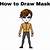 how to draw masky step by step