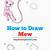 how to draw mew pokemon step by step