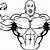 how to draw muscle man step by step
