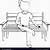 how to draw people sitting on a bench