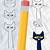 how to draw pete the cat step by step