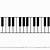 how to draw piano keys