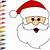 how to draw santa claus face step by step