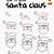 how to draw santa face step by step