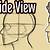 how to draw side view face
