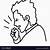 how to draw someone coughing