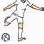 how to draw someone playing soccer