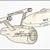 how to draw starship enterprise
