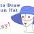 how to draw sun hats