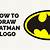 how to draw the batman symbol