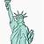 how to draw the statue of liberty