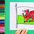 how to draw the welsh flag