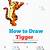 how to draw tigger step by step