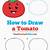 how to draw tomato head step by step