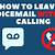 how to just leave a voicemail without calling