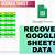 how to recover google sheets data