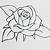 how to sketch a rose easy
