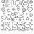 hugs and kisses coloring pages