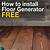 instal floor generator