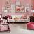 interior design living room pink