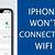 iphone won't stay connected to wifi