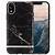 iphone xr black marble case