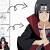 itachi drawing step by step