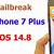 jailbreak iphone 7 plus ios 14.4