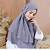 jilbab instan warna abu-abu