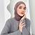 jilbab warna apa yang cocok untuk baju abu abu