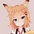 kawaii anime girl fox