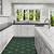 kitchen with green tile floor