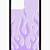 lavender flames iphone 11 case