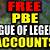 league of legends pbe sign up