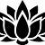 lotus flower vector black and white