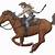 man on horse png animated