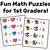 math puzzles for 1st graders