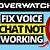 mic not working in overwatch 2
