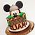 mickey mouse safari cake ideas