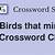 mimicking bird crossword clue