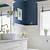 navy blue and white bathroom decorating ideas