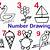 number drawing step by step